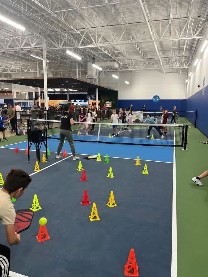 Pickleball lesson group at Springs Pickleball