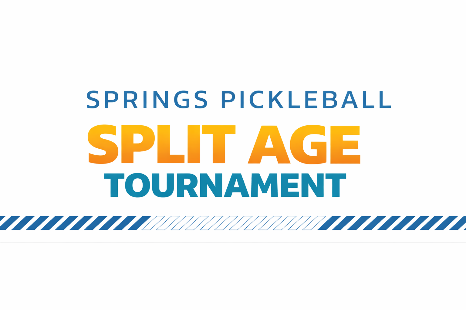 Split Age Tournament at Springs Pickleball East